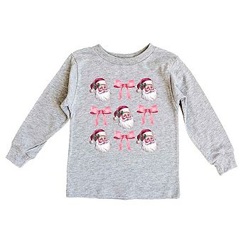 Coquette Santa Chart Youth Long Sleeve Graphic Tee