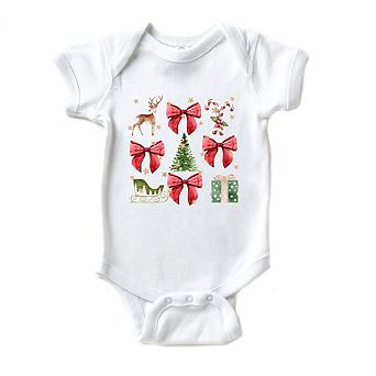 Coquette Christmas Collage Baby Bodysuit
