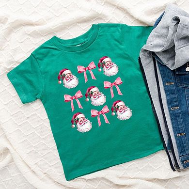 Coquette Santa Chart Toddler Short Sleeve Graphic Tee