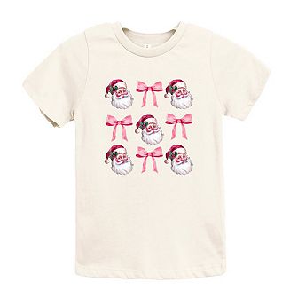 Coquette Santa Chart Toddler Short Sleeve Graphic Tee