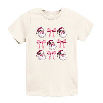 Coquette Santa Chart Toddler Short Sleeve Graphic Tee