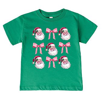 Coquette Santa Chart Toddler Short Sleeve Graphic Tee