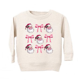 Coquette Santa Chart Toddler Graphic Sweatshirt