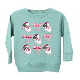 Coquette Santa Chart Toddler Graphic Sweatshirt