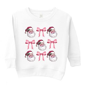 Coquette Santa Chart Toddler Graphic Sweatshirt