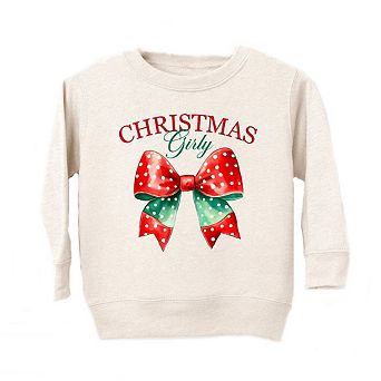 Coquette Christmas Girly Youth Ultra-soft Graphic Sweatshirt