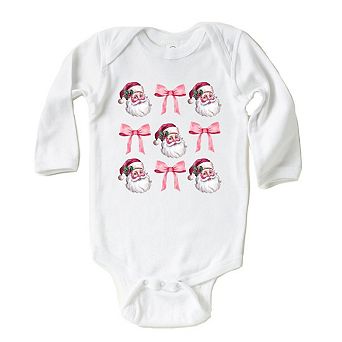 Coquette Santa Chart Baby Long Sleeve Bodysuit