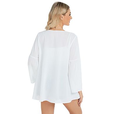 Women’s Boho Floral Chiffon Kimono Swimsuit Cover Ups Tops Lightweight Beach Summer Cardigans