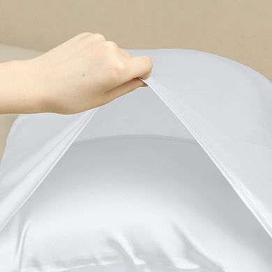 1 Pcs Breathable Pillow Case Set With Envelope, Satin Pillowcase With Sleep Mask, Hair Band