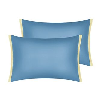 Pillow Cases Set of 2, Soft Satin Polyester Cooling Pillow Covers with Envelope Closure