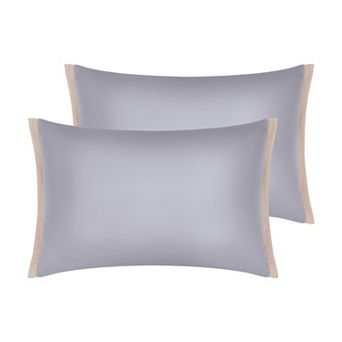 Pillow Cases Set of 2, Soft Satin Polyester Cooling Pillow Covers with Envelope Closure