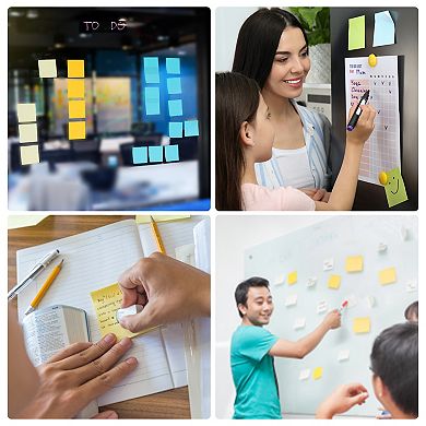 Bubble Shape Sticky Notes, 3 Pads Memo Pads Bright Colorful 100 Sheets/pad For Home Office, 4 Colors