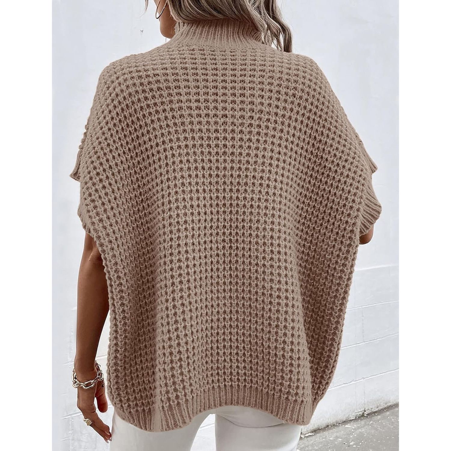 Amarmia Women's Ribbed Mock Neck Sweater Vest - Sleeveless Knit Tank Top For Casual Summer Wear-946587