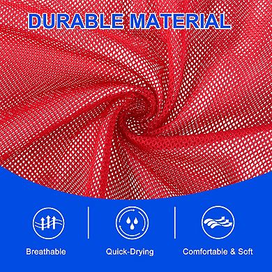 12 Pack Soccer Pennies Polyester Soccer Jersey Training Mesh Scrimmage Vests Team Sports Pinnies