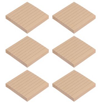 3 X 3 Inch Lined Sticky Notes, 6 Pads/pack Self-stick Note Pads 480 Sheets Adhesive Memo Post, Brown