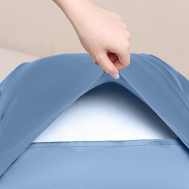 Set of 2 Pillow Cases, Soft Cooling Pillow Covers with Envelope Closure, Gift for Women Men