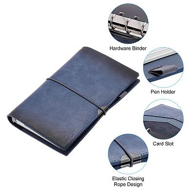 Binder Journal, Refillable Loose Leaf Personal Planner Organizer Ruled Lined Journal Notebooks