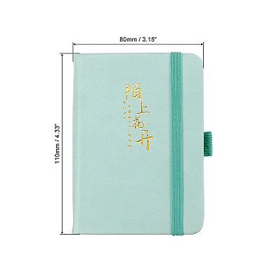 Pocket Notebook, Thick Lined Paper Hardcover Mini Memo Pads For Business Office