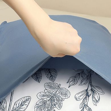 2 Pack Pillowcase for Hair and Skin Breathable, Soft Floral Pillow Cases with Envelope Closure