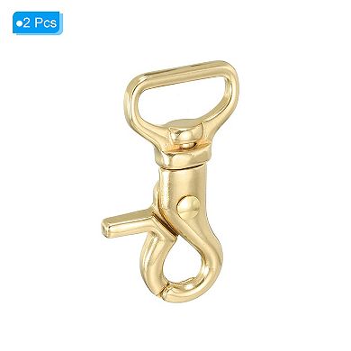 2 Pack Pure Brass Oval Lobster Clasps Swivel Trigger Snap Hook Purse Lanyard Clips