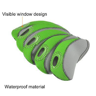 Golf Club Iron Head Covers, Visible Window Waterproof Protection Sleeves For Outdoor Sport
