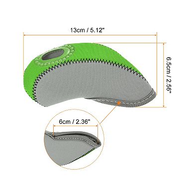 Golf Club Iron Head Covers, Visible Window Waterproof Protection Sleeves For Outdoor Sport