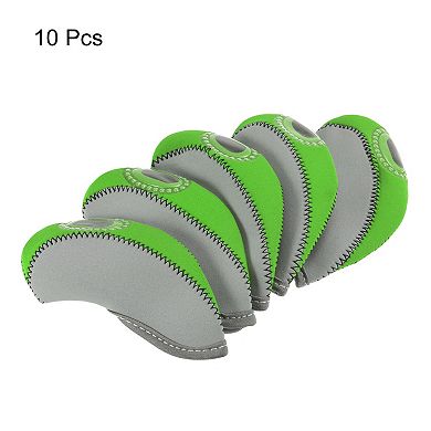 Golf Club Iron Head Covers, Visible Window Waterproof Protection Sleeves For Outdoor Sport