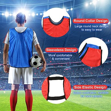 Scrimmage Vest Soccer Pennies Soccer Jersey Training Vests Team Sports Practice Jerseys