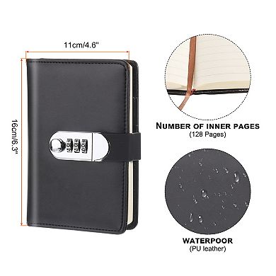 Diary with Lock Journal with Lock Cute Journaling Notebook Journal Diary with Pen Slot Card Slot