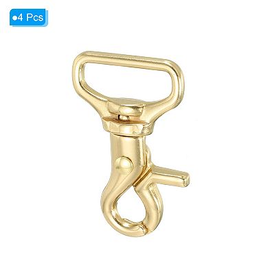 4 Pack Pure Brass Oval Lobster Clasps Swivel Trigger Snap Hook Purse Lanyard Clip