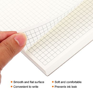 6"x8" Writing Pads, Grid Note Pad With 70 Sheets Thicken Writing Paper Scratch Pad For Work