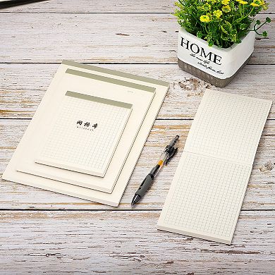 6"x8" Writing Pads, Grid Note Pad With 70 Sheets Thicken Writing Paper Scratch Pad For Work
