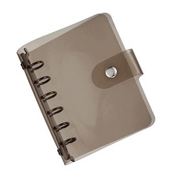 Clear Binder Cover, Loose Leaf Binder Protector Refillable Notebook Shell With Snap Button Closure