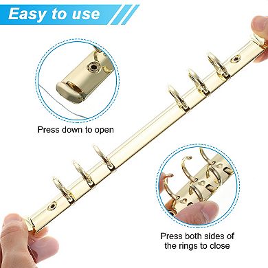 Clear Binder Cover, Loose Leaf Binder Protector Refillable Notebook Shell With Snap Button Closure