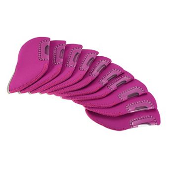 Golf Club Iron Head Covers, Visible Window Waterproof Protection Sleeve for Outdoor Sport