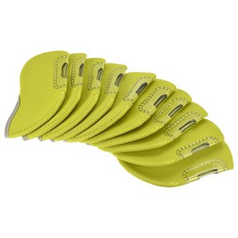 Golf Club Iron Head Covers, Visible Window Waterproof Protection Sleeve for Outdoor Sport
