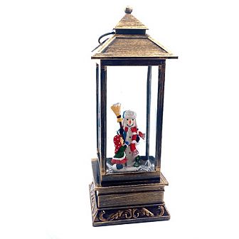 12" Water Snow Globe with Snowman and Kids - Whimsical Christmas Decoration
