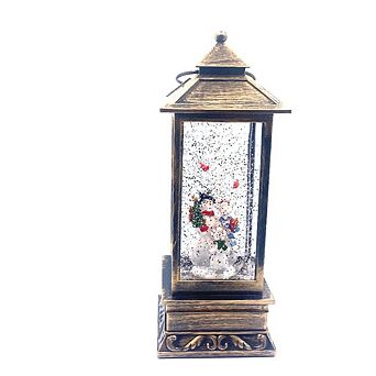 Water Snow Globe Glitter Lantern Snowman Family
