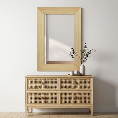 Parisloft Rectangle Wall Mirror, Boho Mirror for Bathroom24 x 35.8 Inches