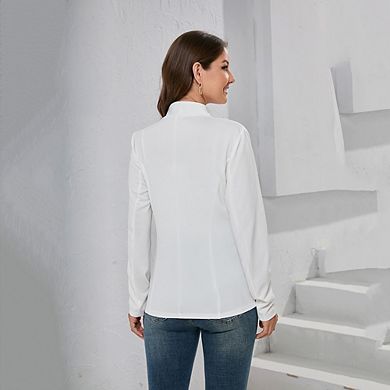 Women's Casual Loose Blazers Long Sleeve Open Front Work Office Jacket