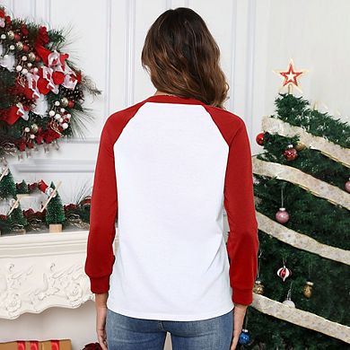 Merry Christmas Sweatshirts For Women Gnomes Funny Sweatshirt Cute Long Sleeve Holiday Tree Top