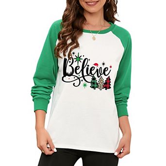 Merry Christmas Sweatshirts For Women Gnomes Funny Sweatshirt Cute Long Sleeve Holiday Tree Top