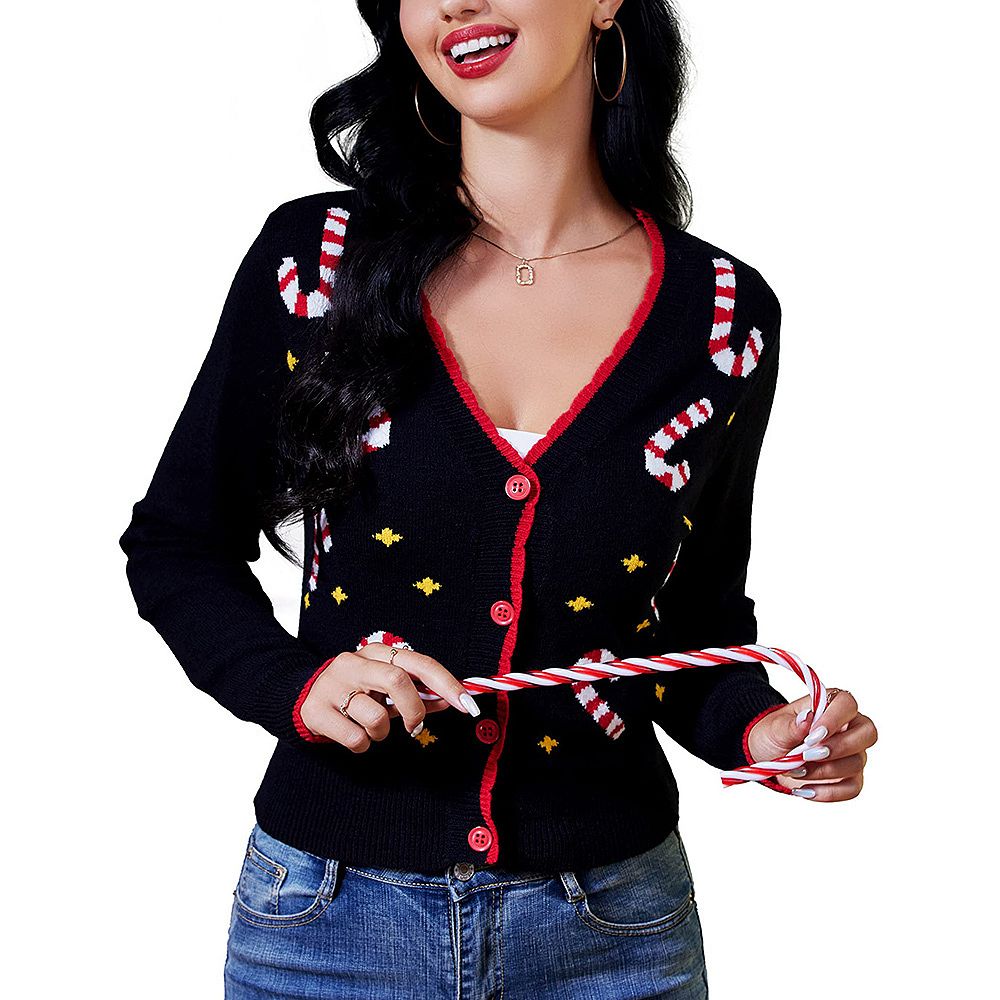 Ugly Curved Text Cardigan