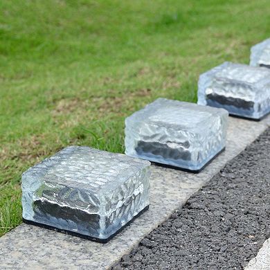 6-pack Solar Powered Ice Bricks Path Lights