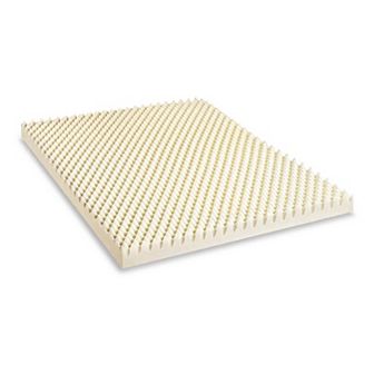 Continental Sleep, 3-Inch Convoluted Copper-Infused Memory Foam Mattress Toppers, Beige