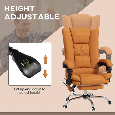 Vinsetto Vibration Massage Office Chair with Heat, Footrest,