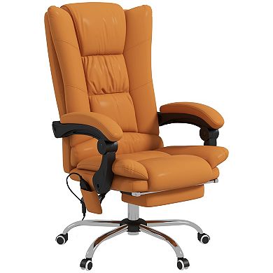 Vinsetto Vibration Massage Office Chair With Heat, Footrest