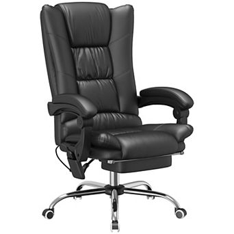 Vinsetto Vibration Massage Office Chair With Heat, Footrest
