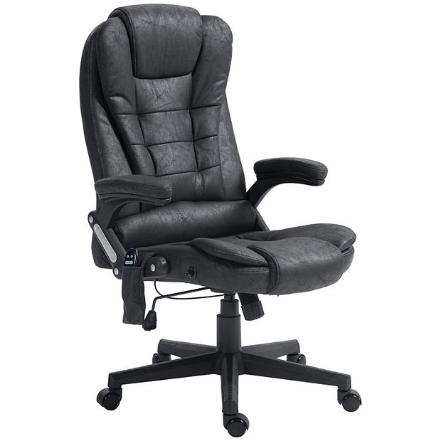 HOMCOM 6 Point Vibrating Massage Office Chair with Lumbar Heat