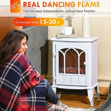 Electric Fireplace Stove, Freestanding Fireplace Heater, 750W/1500W